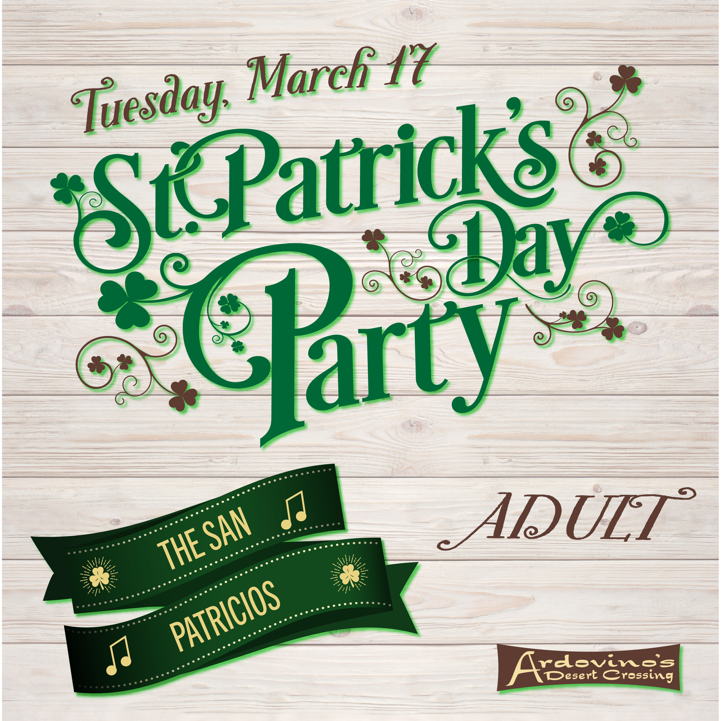 St. Patrick's Day ADULT ENTRY