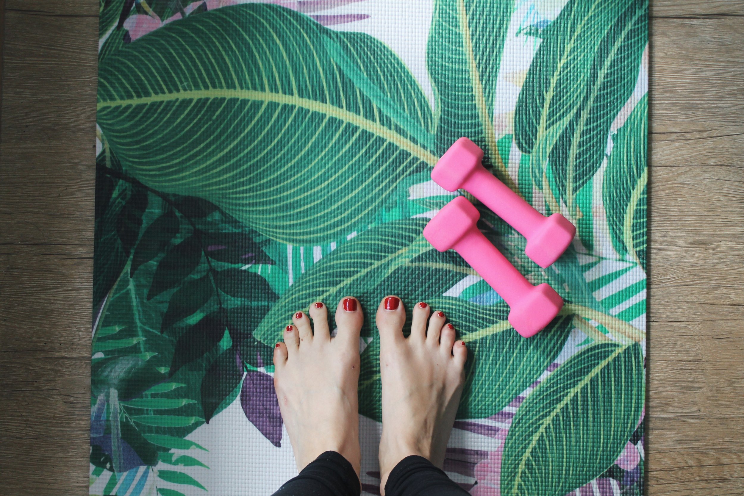 This adorable yoga mat is from La Vie Boheme Yoga