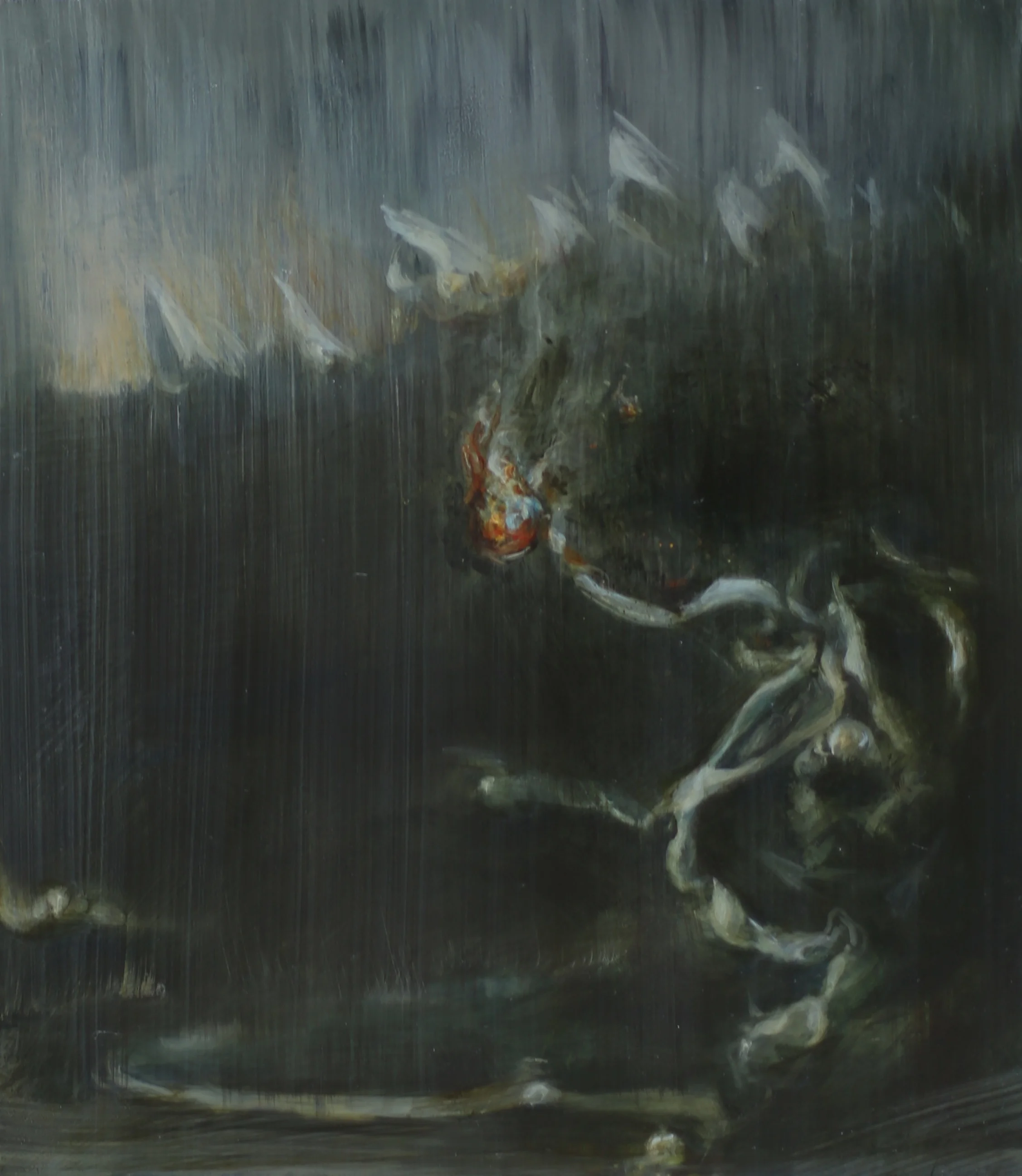 Untitled oil on linen/ply 28x33cm 2017