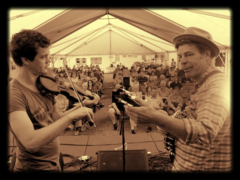 Jason and John Grimm at Bear on the Square in Dahlonega, GA, 2015. Photo: Rob