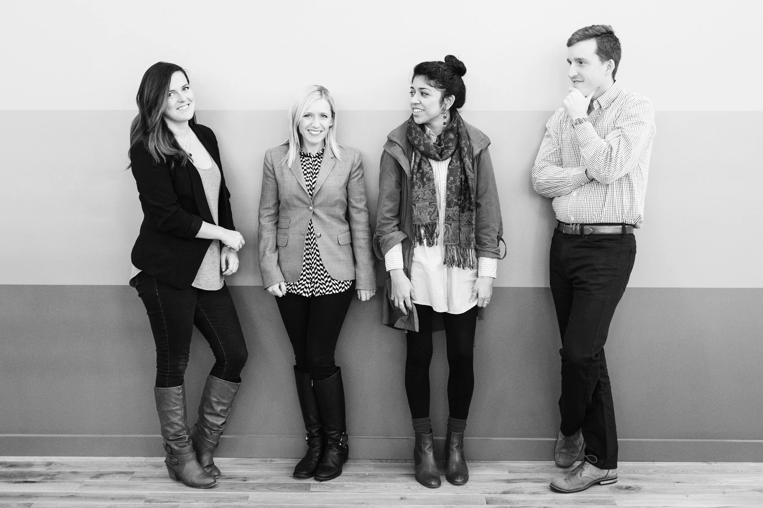 (left to right) Lauren Janeway , Candice Riley Campbell, Mirely Cabral , Stephen Wright