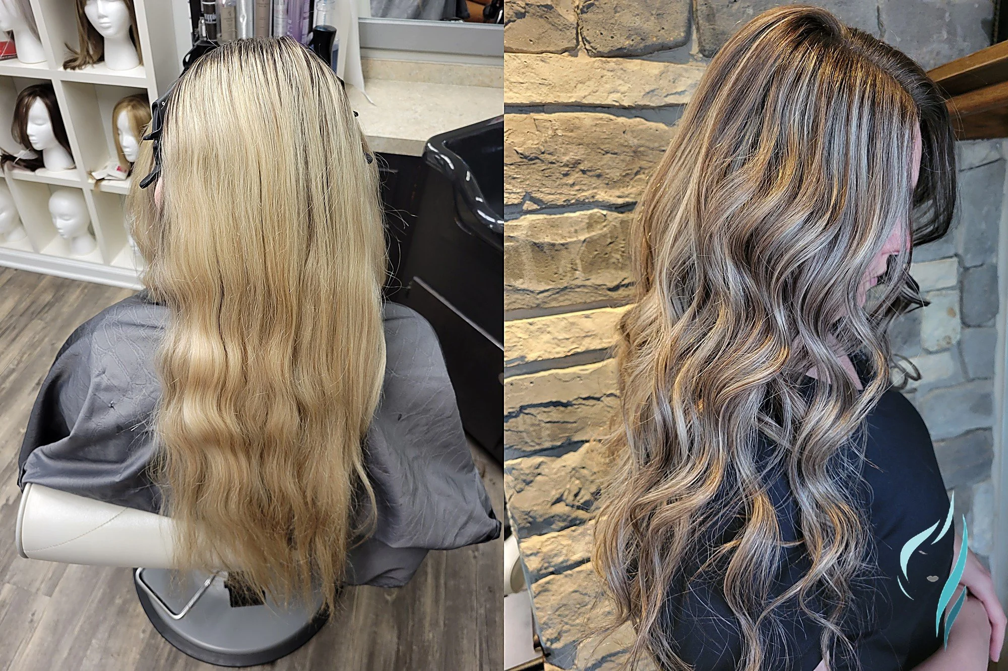 Lived-in brunette balayage with honey highlights by Changing Times Hair Designs, State College, PA.