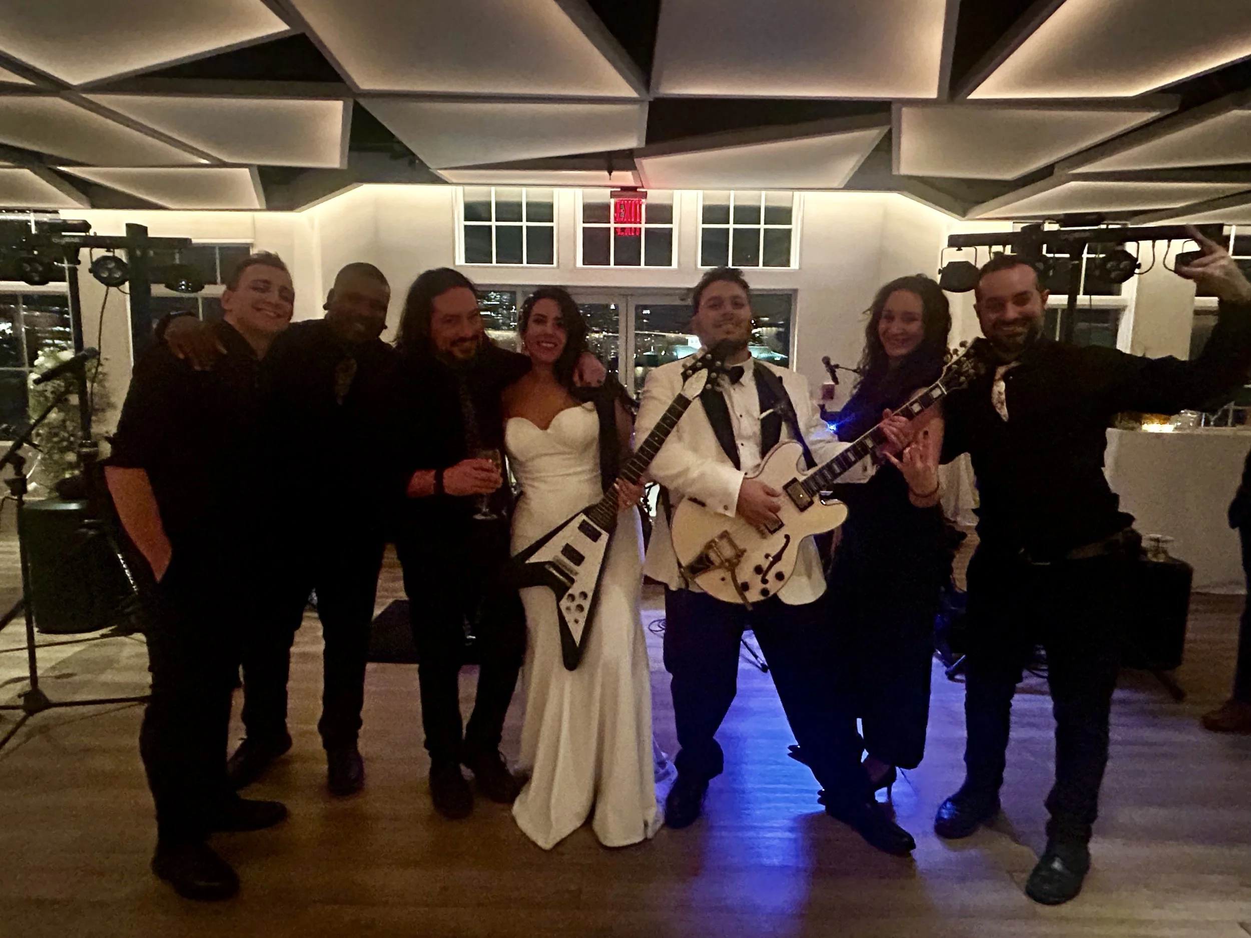  “The most amazing wedding band! So talented and nice, everyone loved them and still talks about the band! The band was so much fun and they even loved when our priest got up and rapped while they played! 100% recommend not only for events but also t