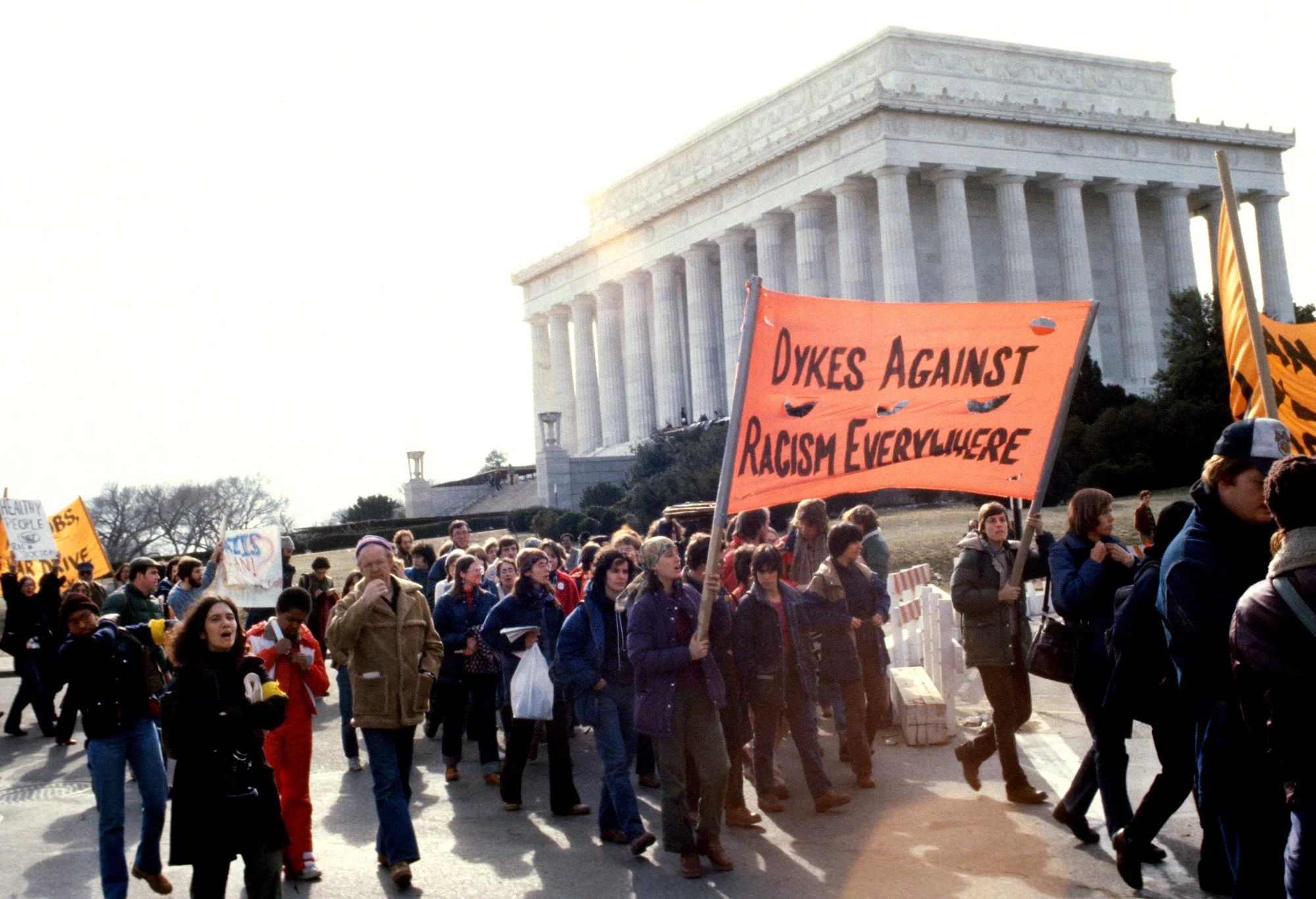 Counter-inaugural protest against Reagan, 1981, Washington, DC