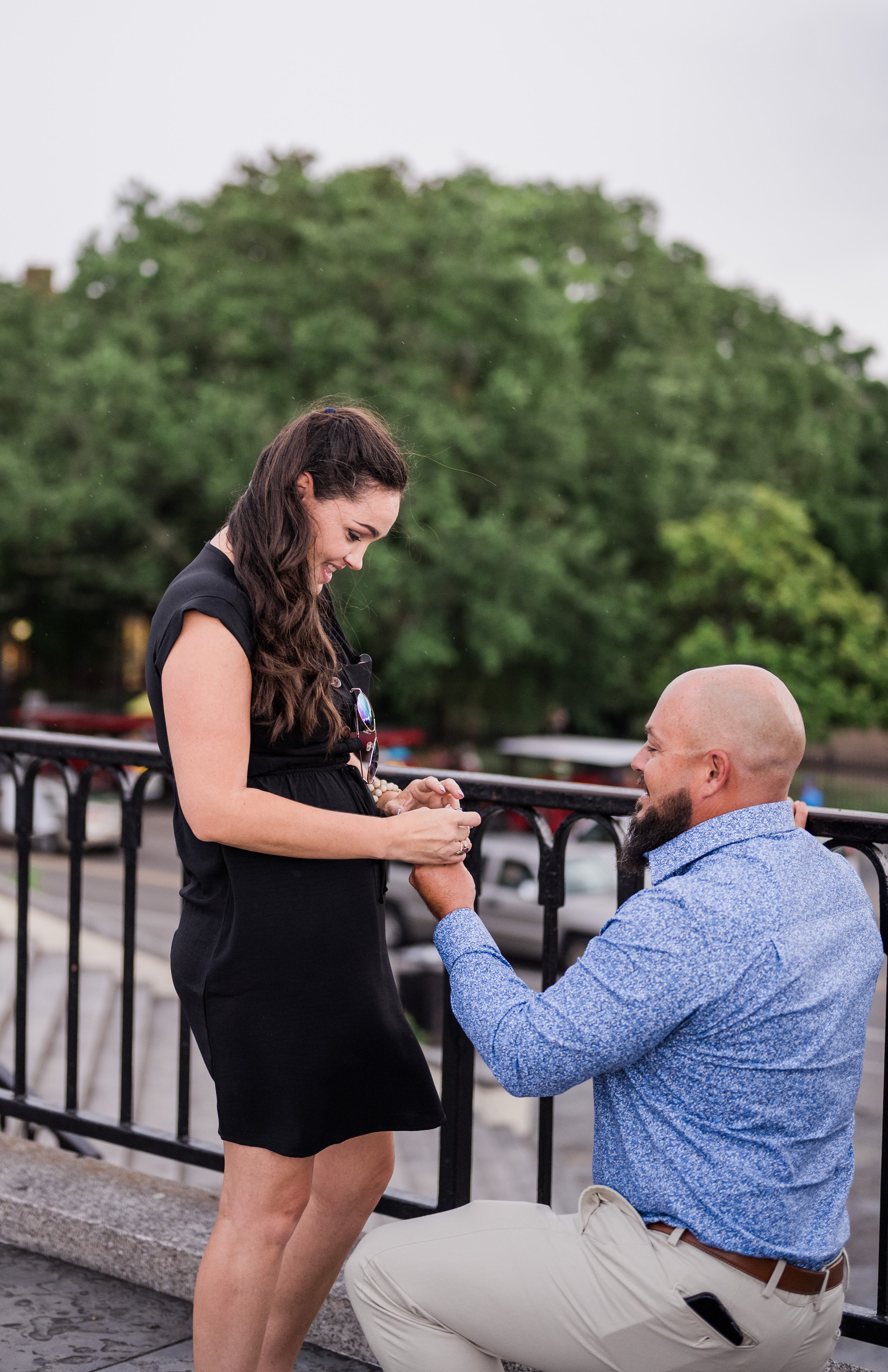  Jim proposes to his long time girlfriend, Amanda, overlooking Jackson Square 