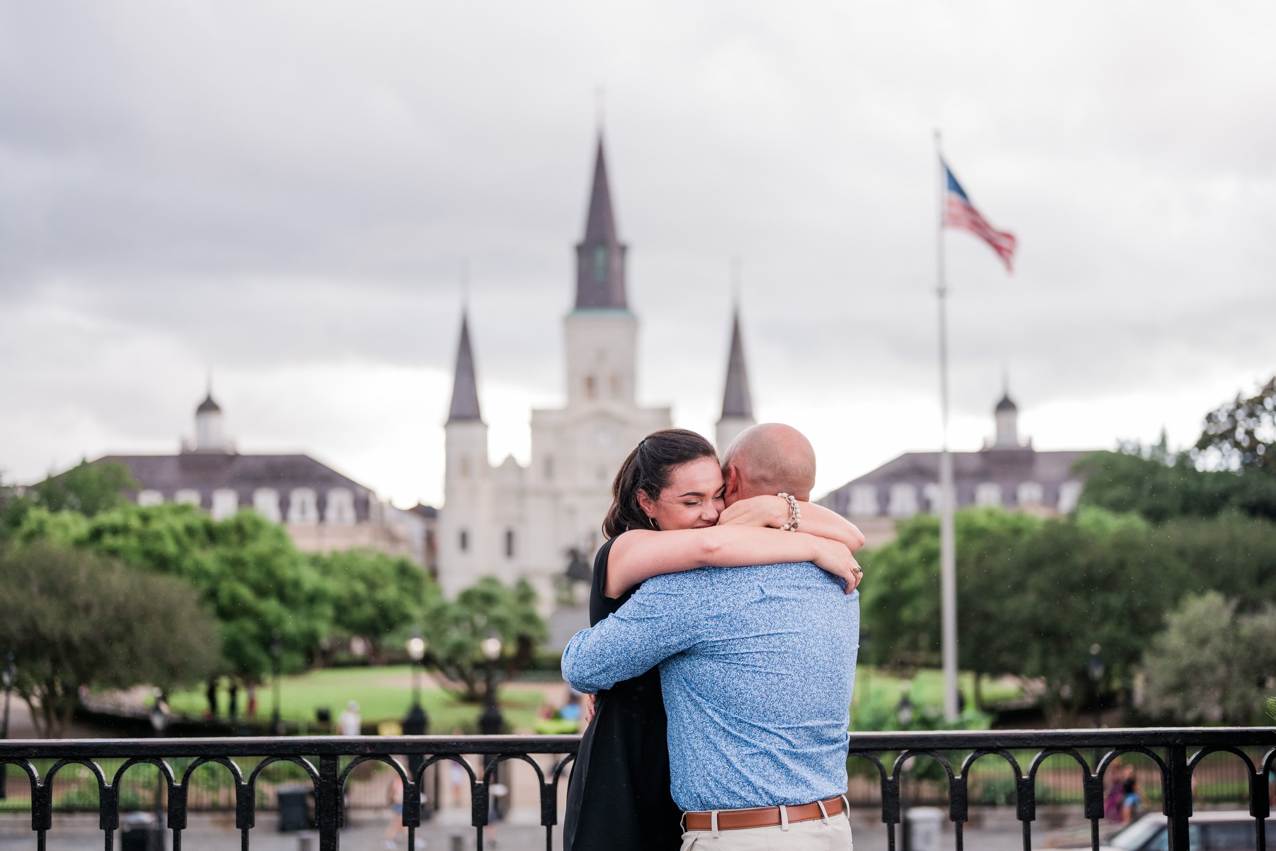  Jim proposes to his long time girlfriend, Amanda, overlooking Jackson Square 