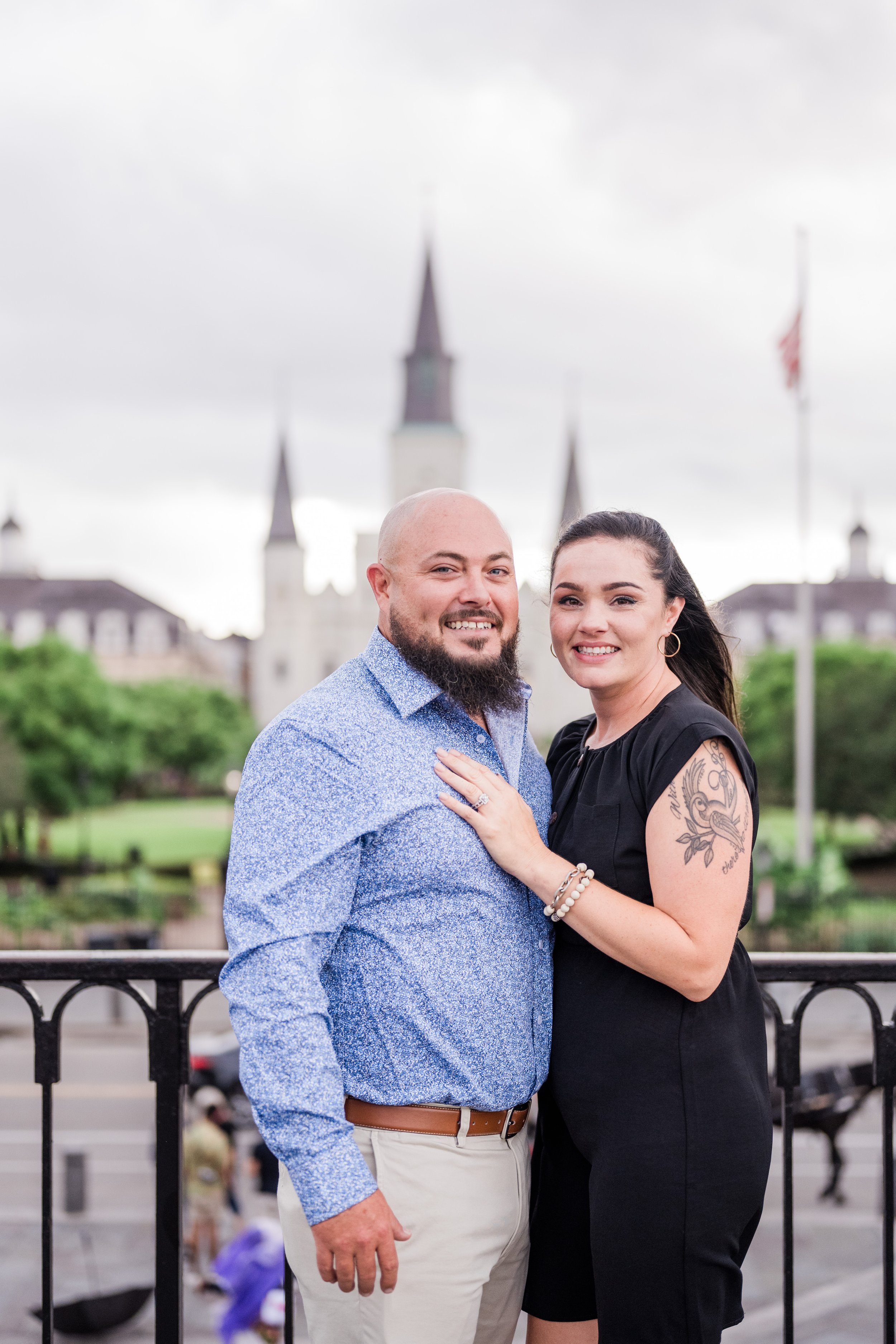  Jim proposes to his long time girlfriend, Amanda, overlooking Jackson Square 
