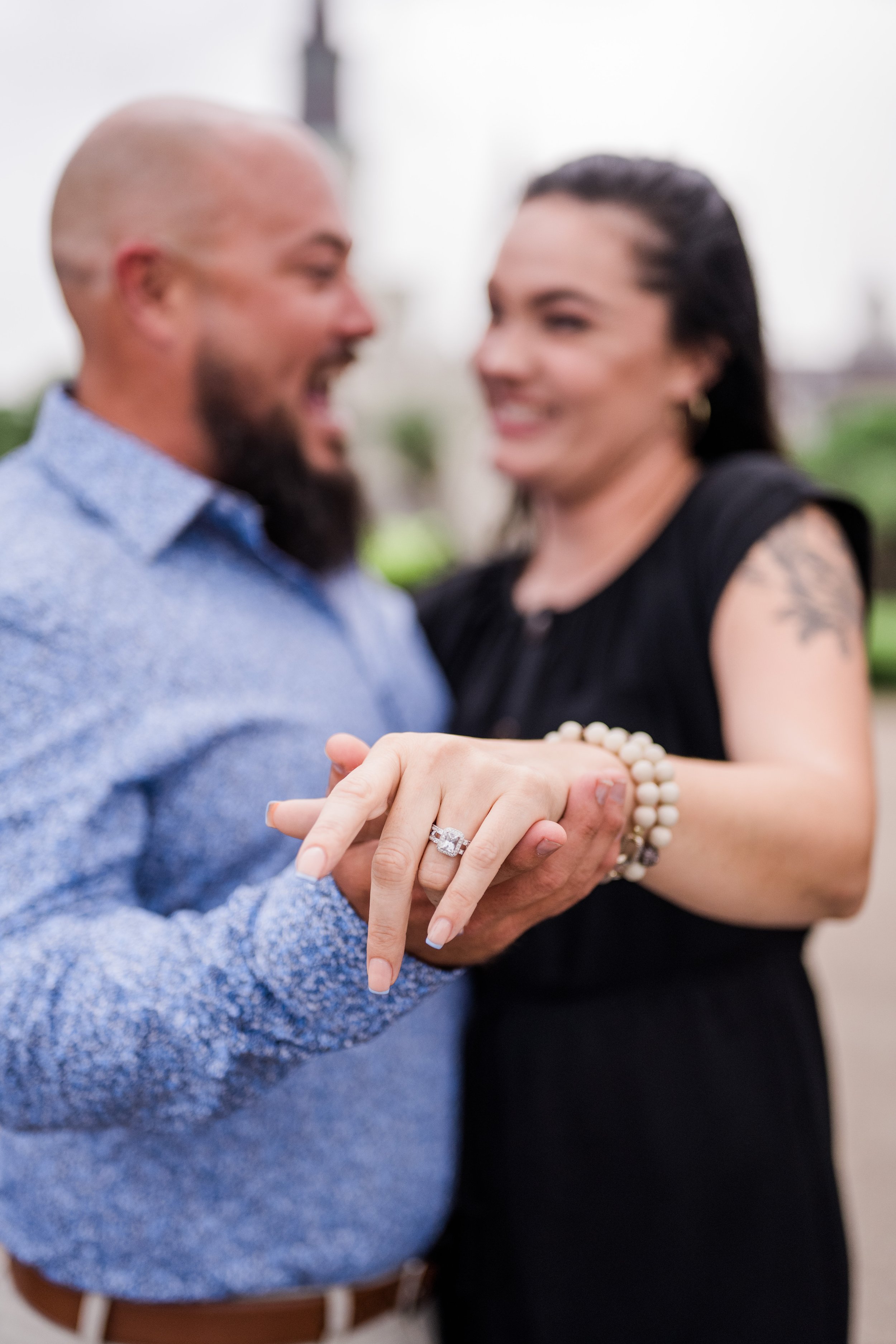  Jim proposes to his long time girlfriend, Amanda, overlooking Jackson Square 