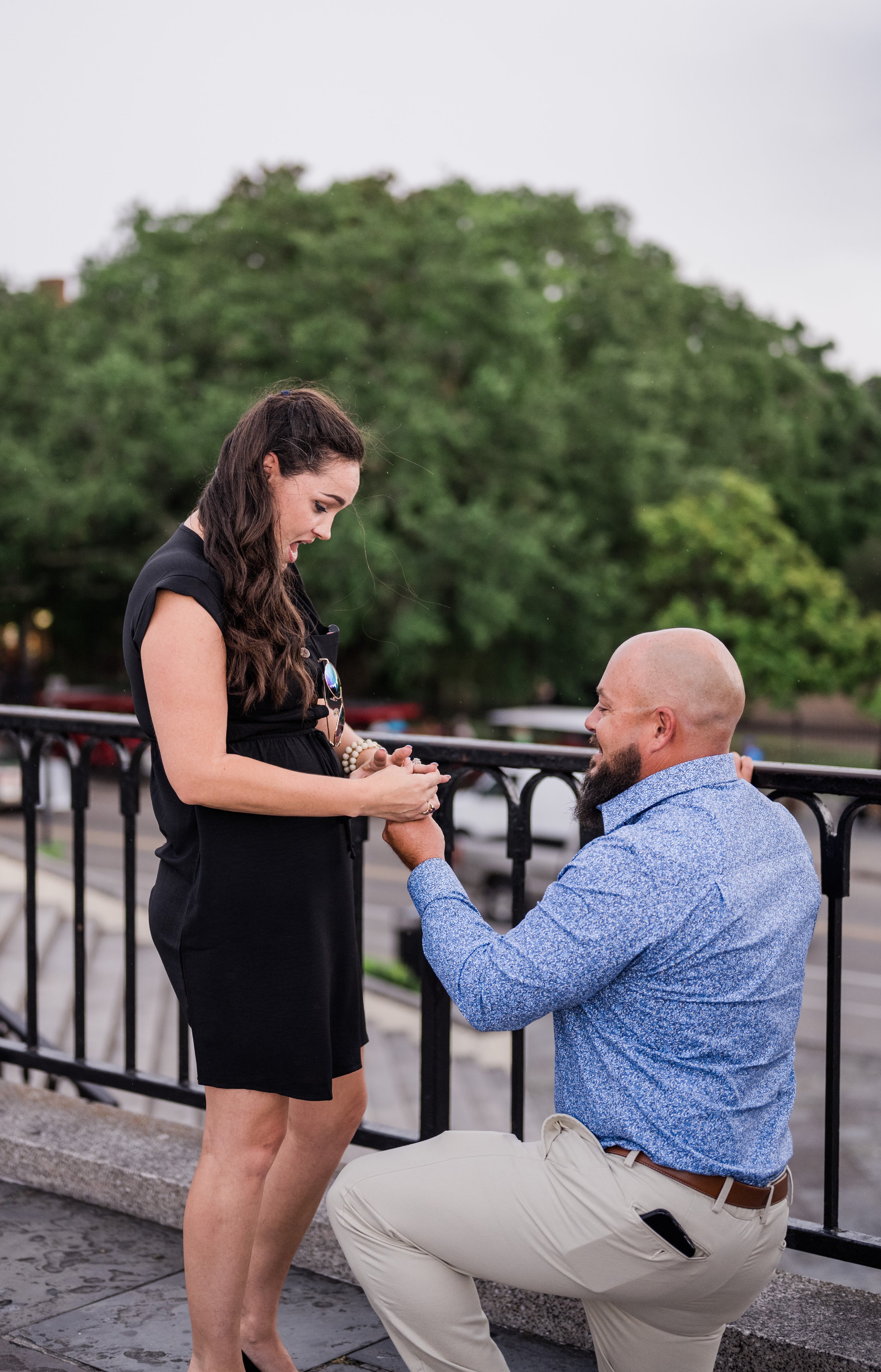  Jim proposes to his long time girlfriend, Amanda, overlooking Jackson Square 