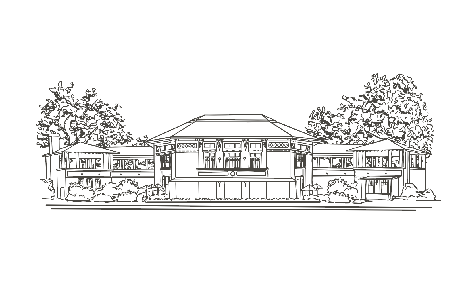 Café Brauer in Lincoln Park, Chicago, Illinois