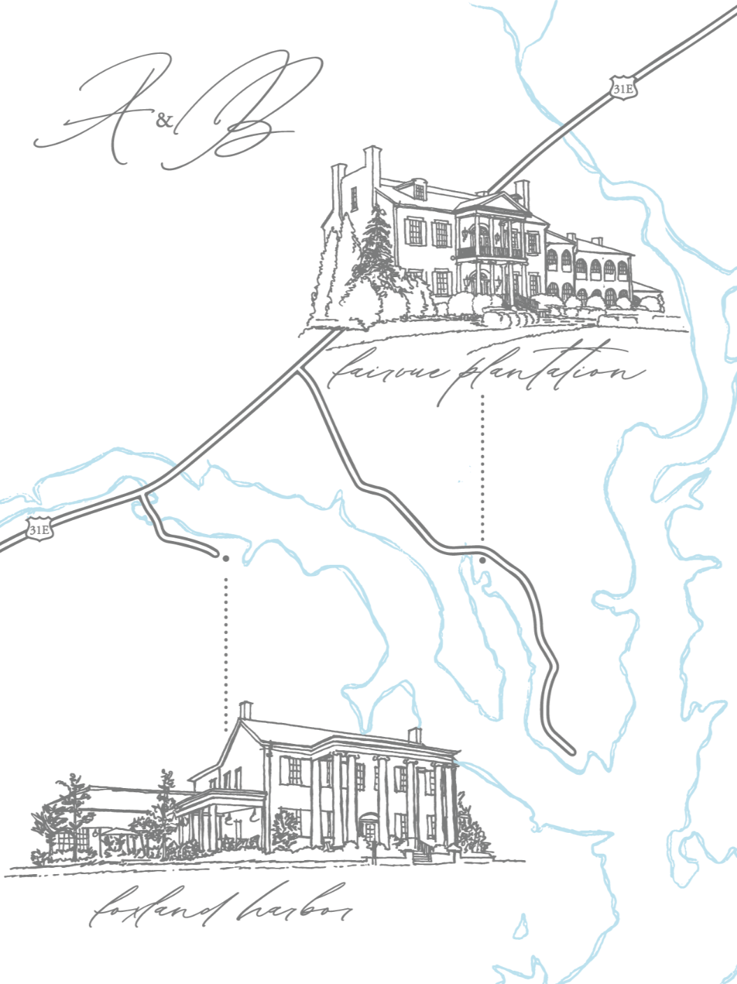 Wedding Map, Gallatin, Tennessee