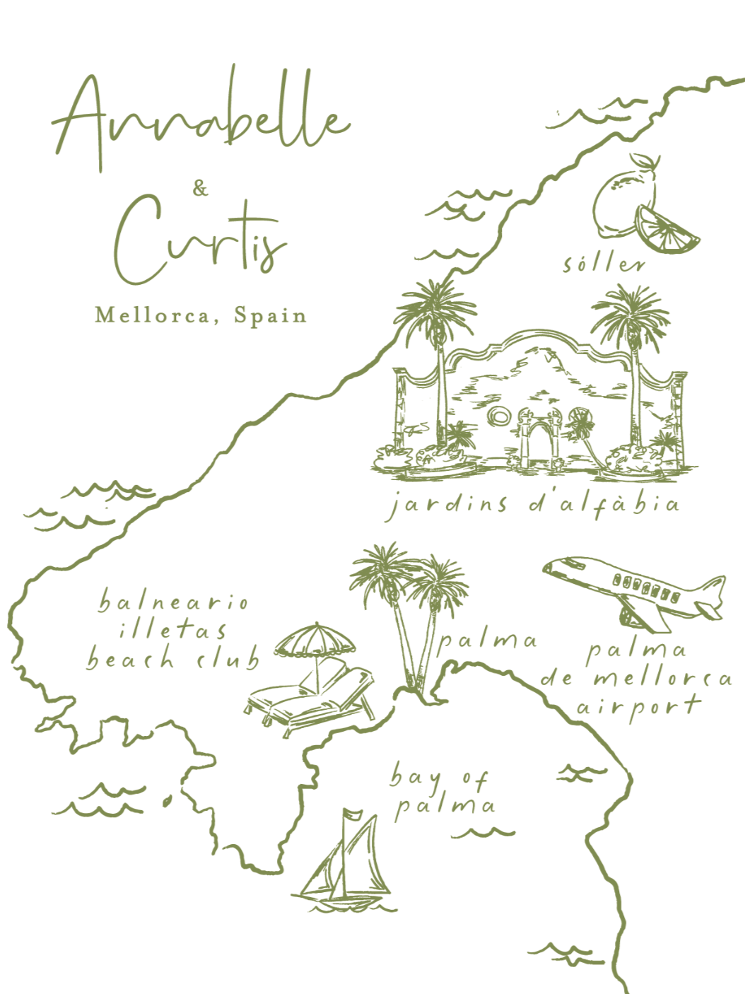 Wedding Map, Mallorca