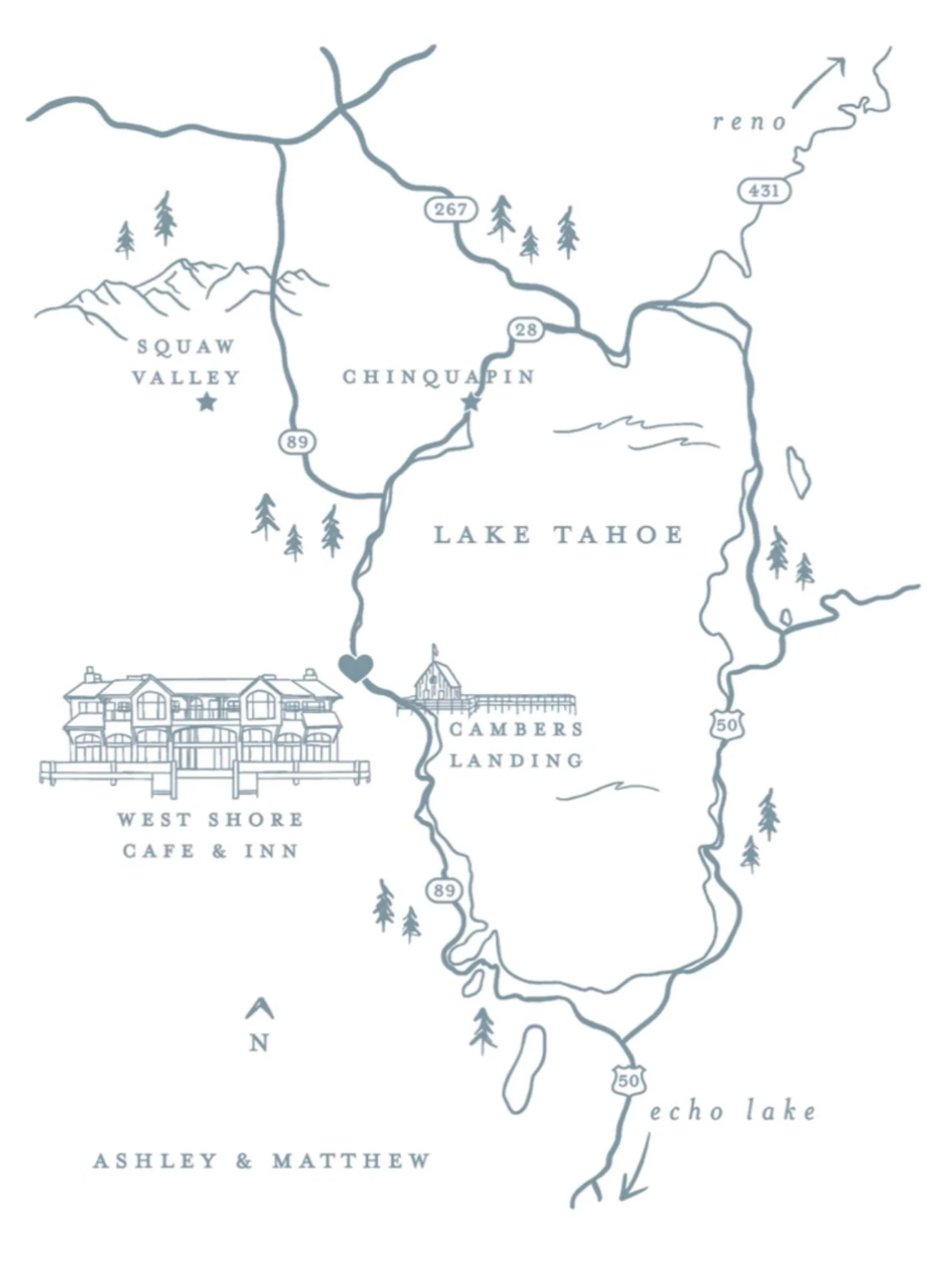 Heading to my favorite place in the whole world in a few weeks 💙 always fun to illustrate places I love.

#laketahoewedding  #weddingmap #custommap #laketahoeweddings