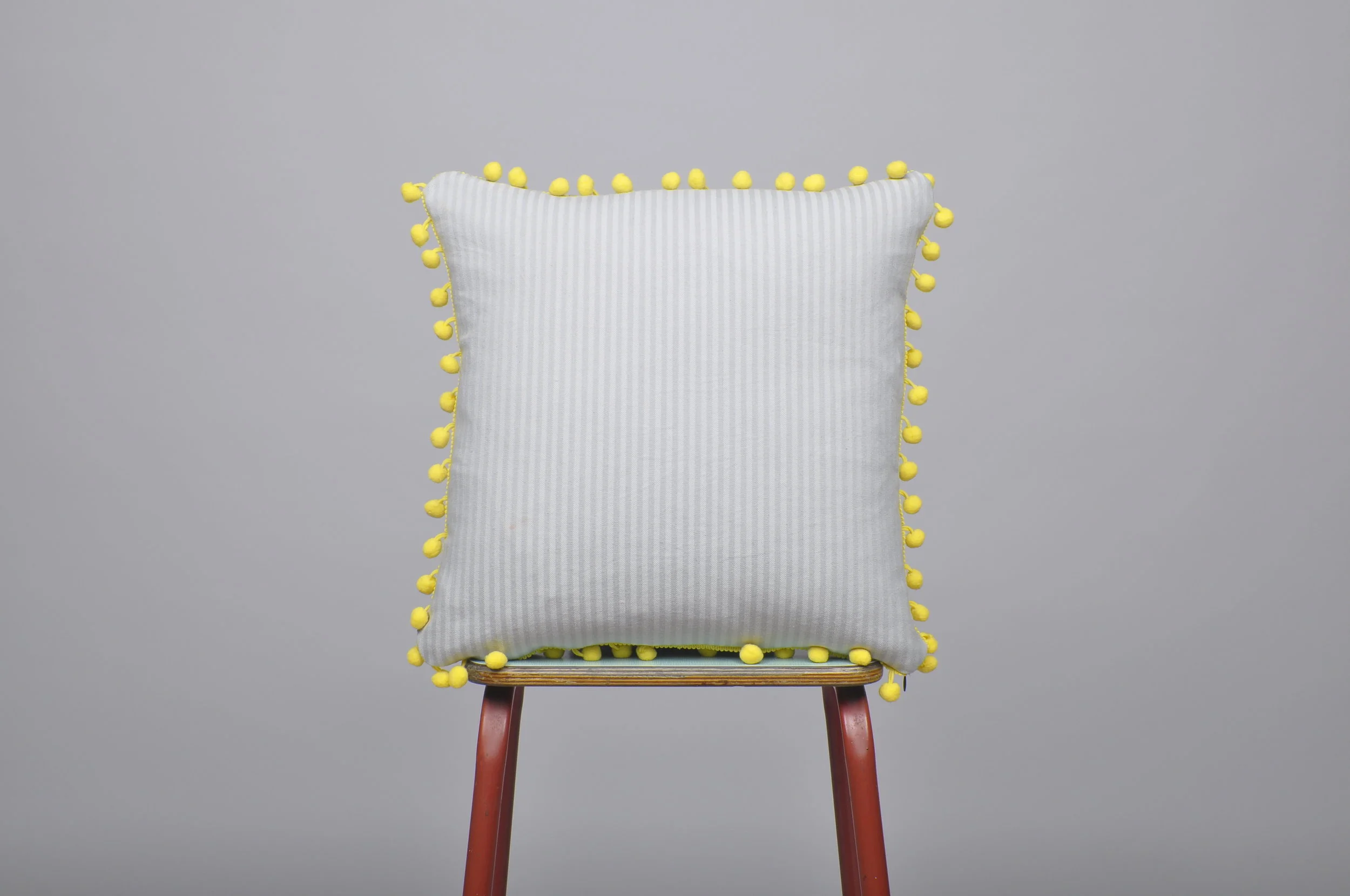 Equilaterally pom'd : Grey daisy