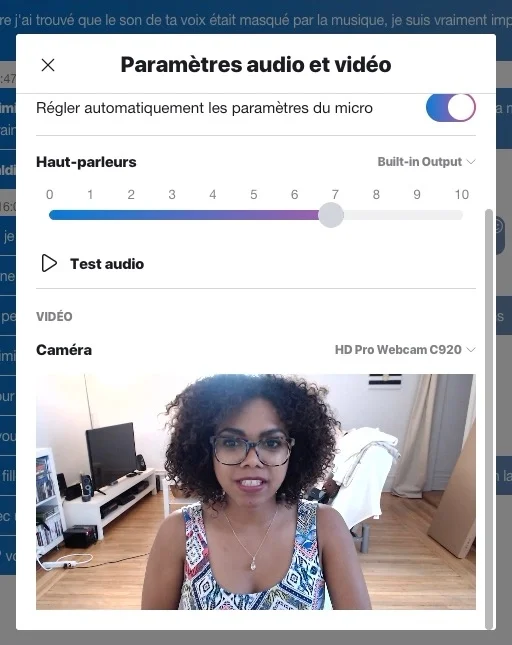 connecter webcam skype