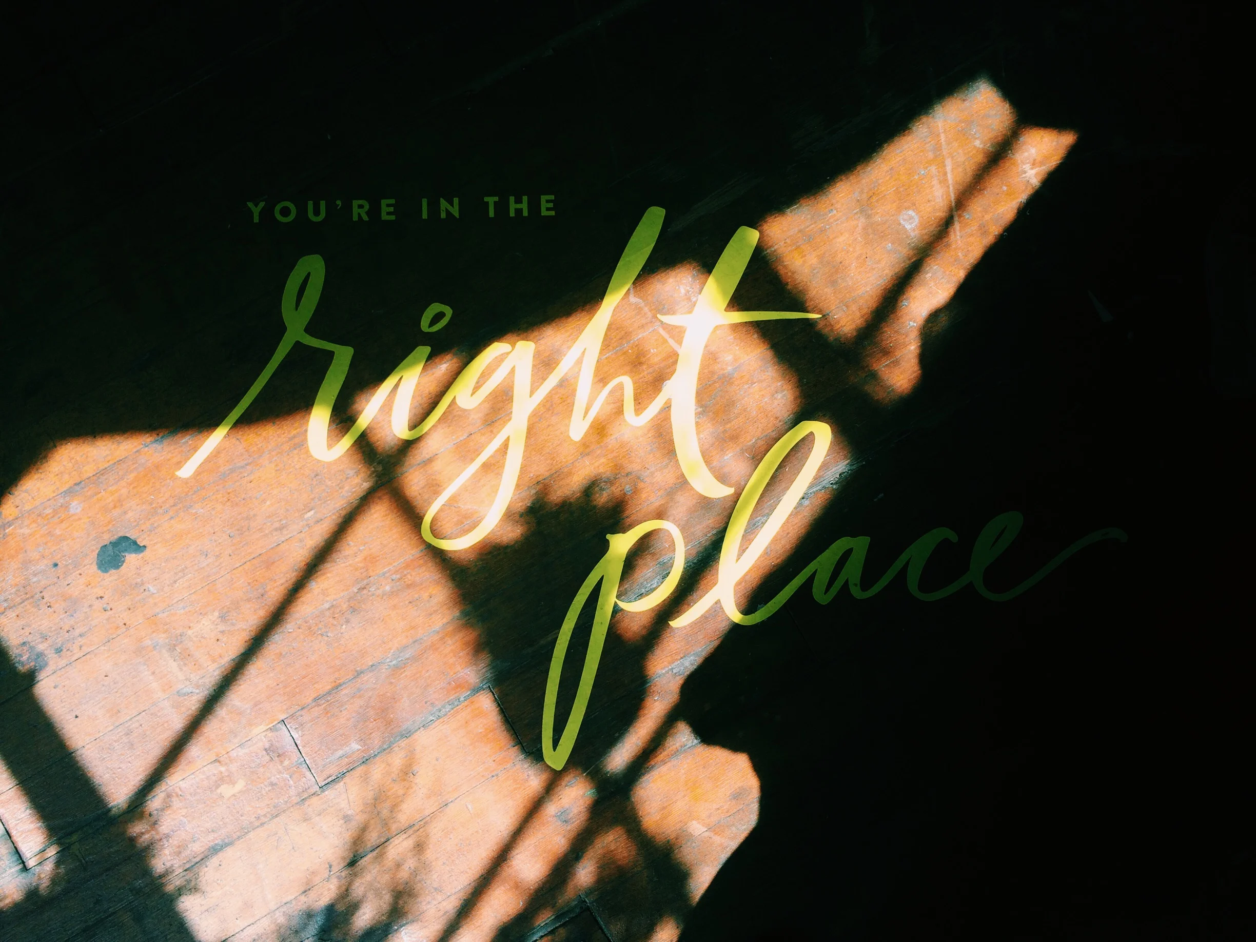 The right place