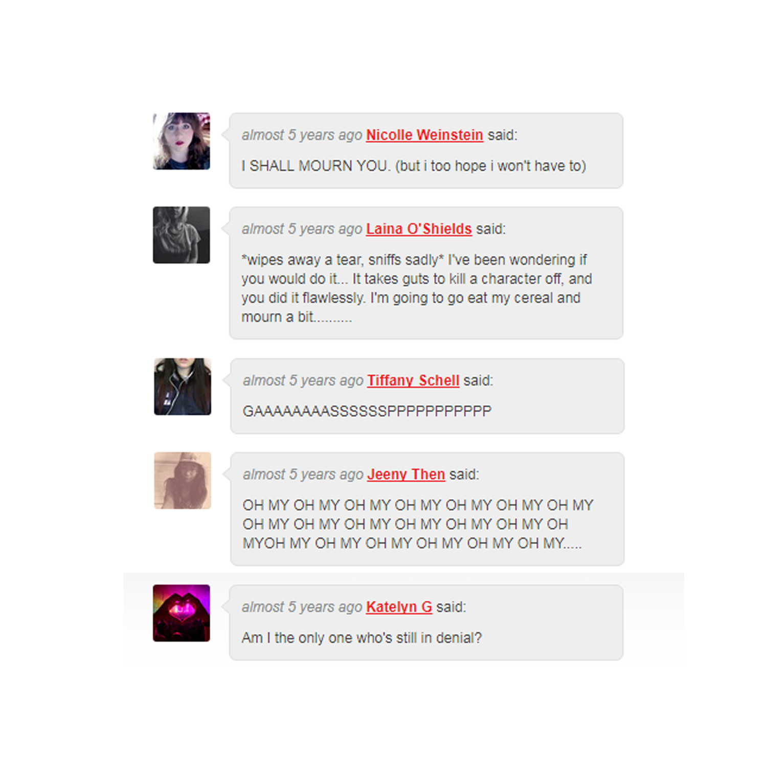 That one time I killed off a character people loved and made everyone hate me.