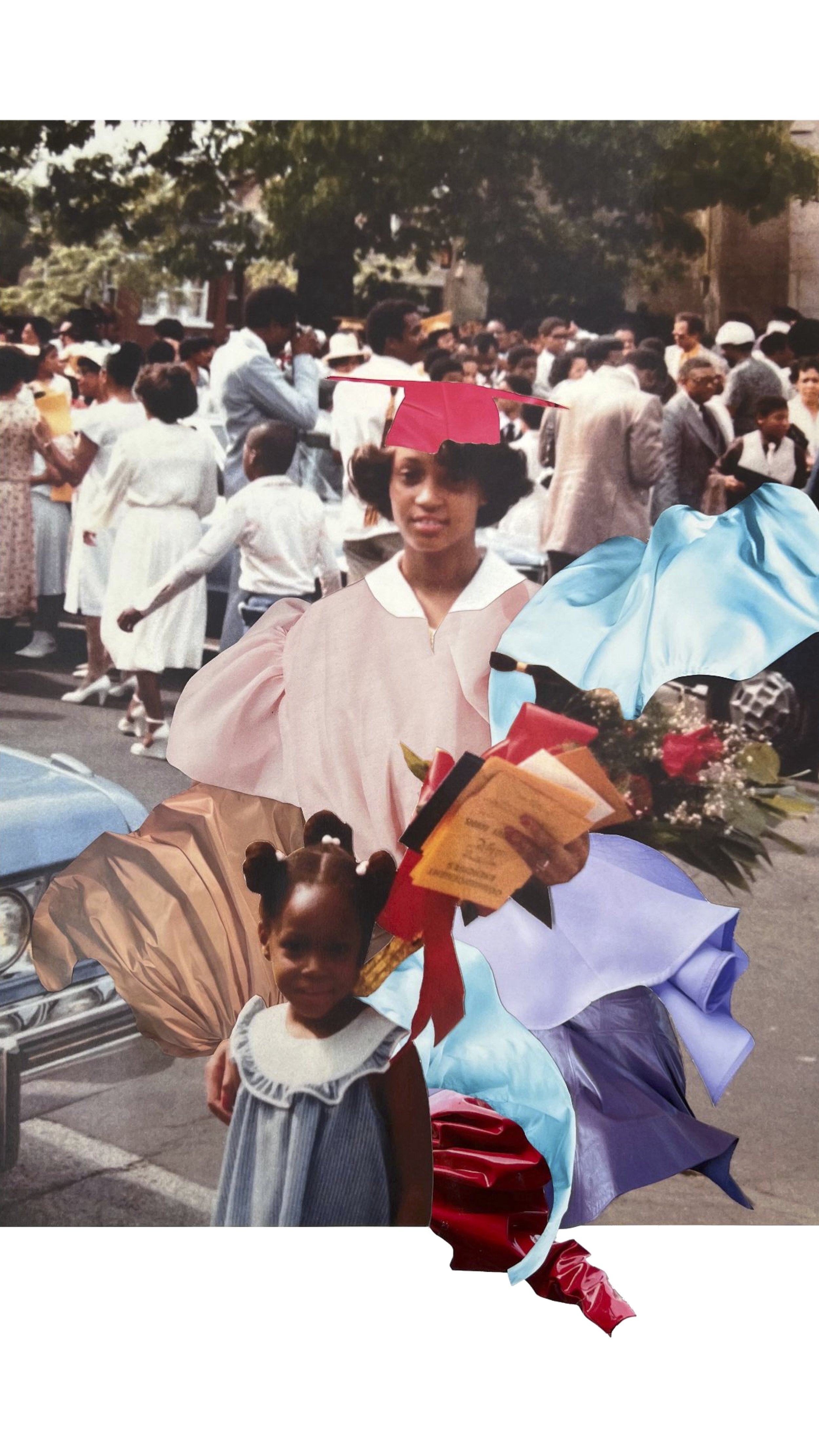 Graduation #1 - Paper & magazine clippings. 11 X 14in. 2022.