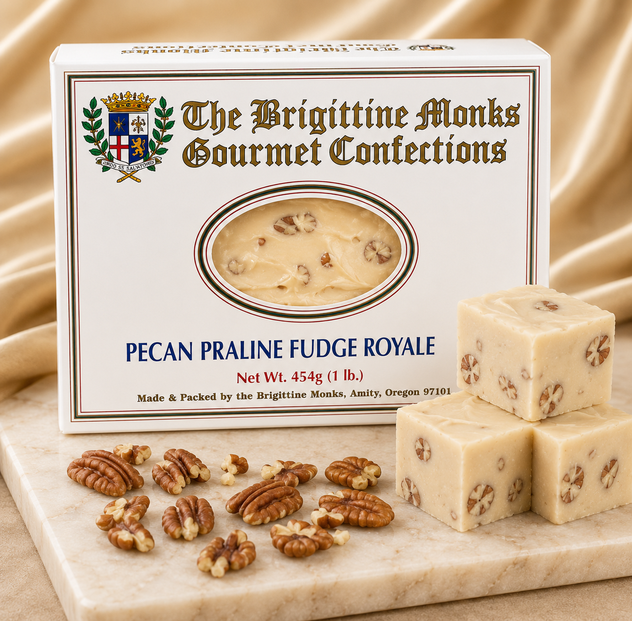 1 Pound Box Pecan Praline Fudge