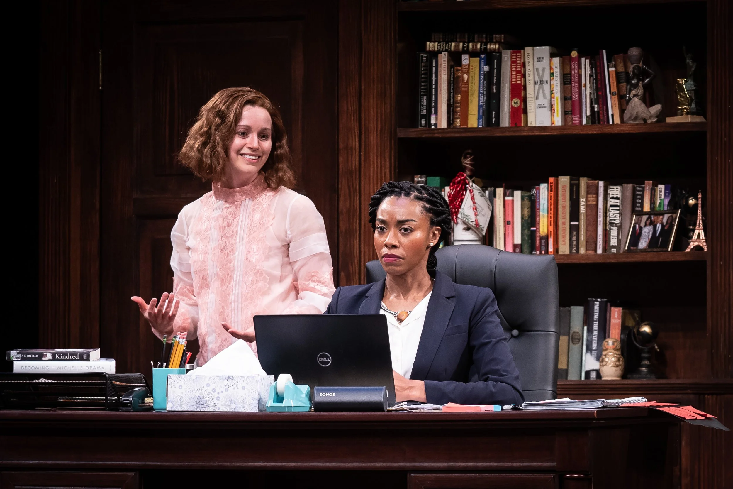 At the Rep, ‘Confederates’ skewers absurd expectations that Black women often face