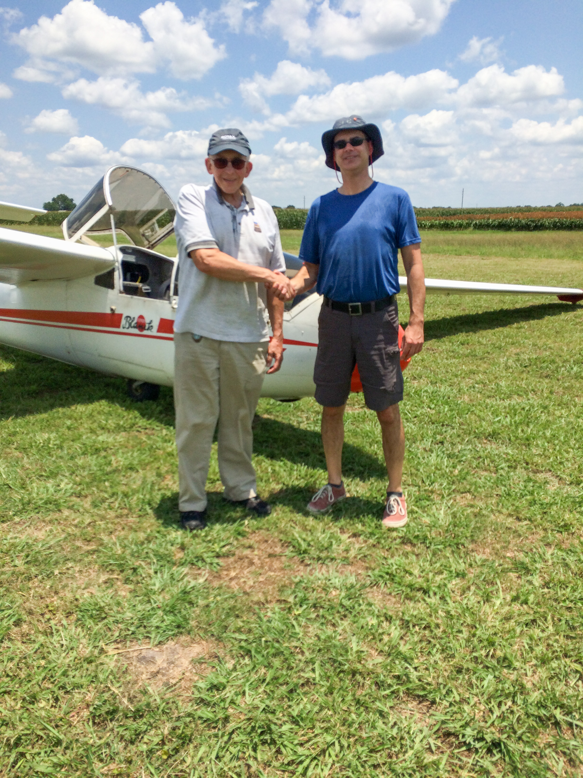 DPE, Gregg Squires (L), and Jason Bridger (R) after Jason's successful check ride.