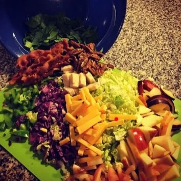 10 pieces of bacon salad