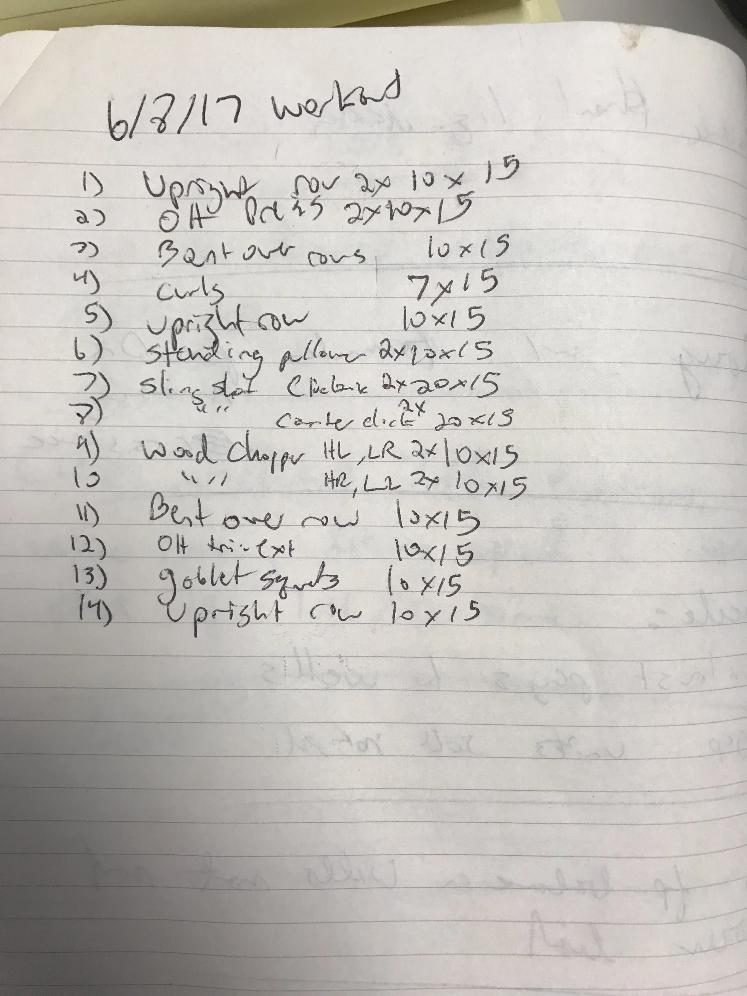 06/09/17 Workout