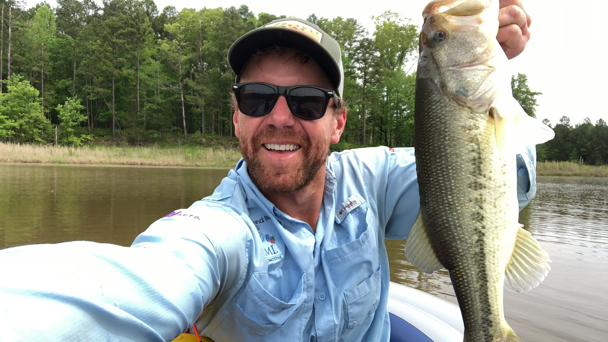 4/30/2019 3lb bass at Upper Sardis WMA on a weightless fluke