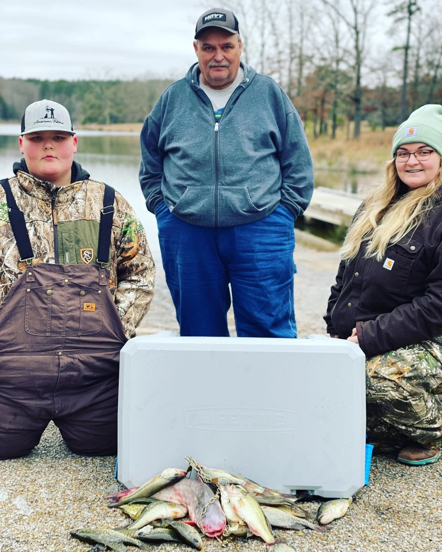 12/20/21 Casting for crappie at Trace with friends from Kentucky