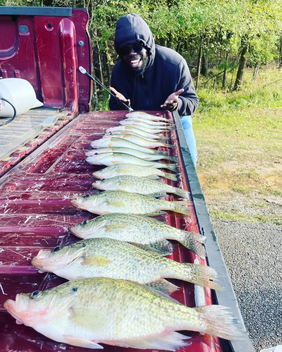 The wind at Sardis today blew us all the way to Pontotoc! #bartonoutfitters #littleqranch #enidlakecharters #weareoutdoorpeople #franklinfishingtours #jigsbyjay