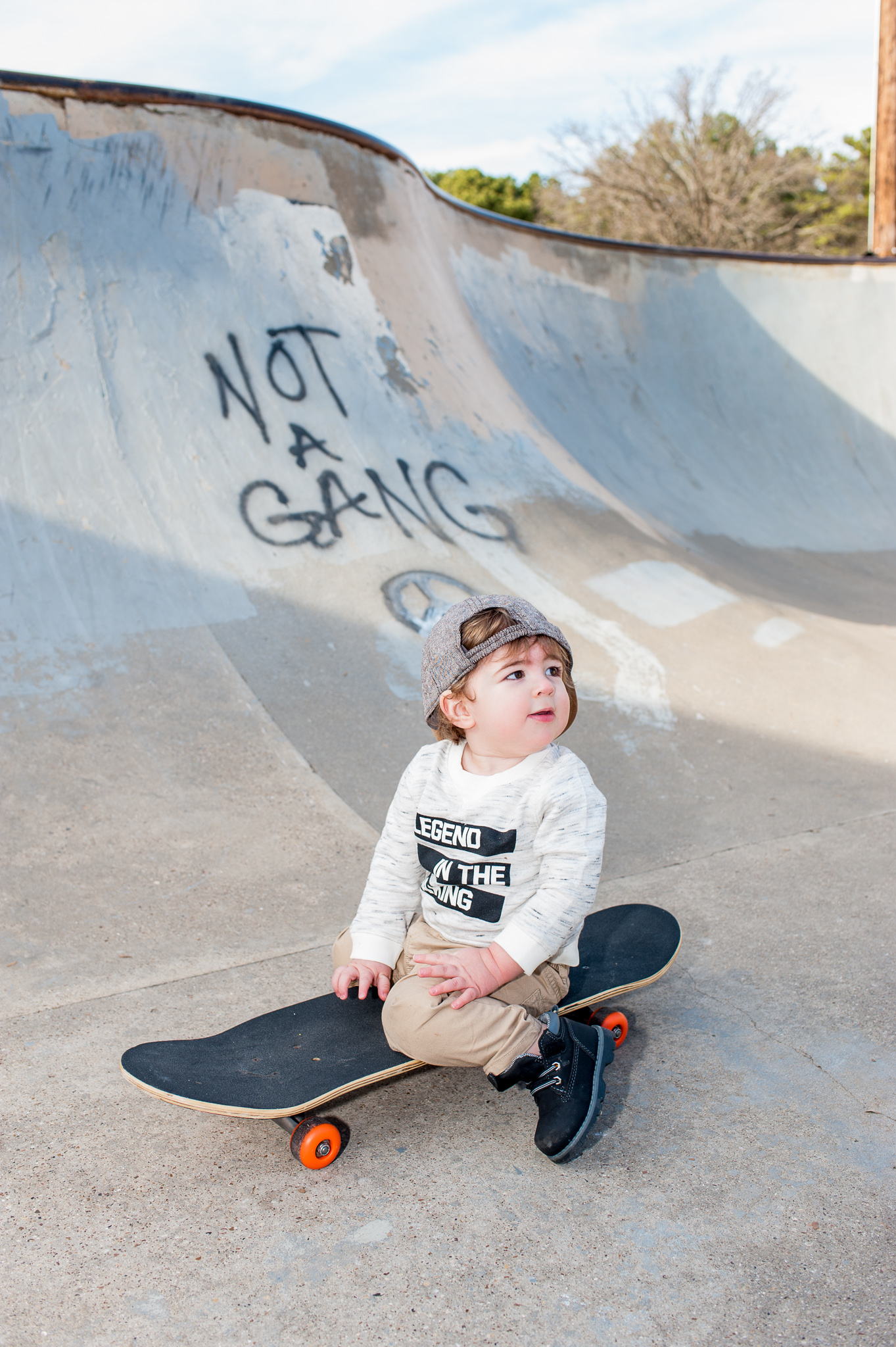 He's his own gang. 