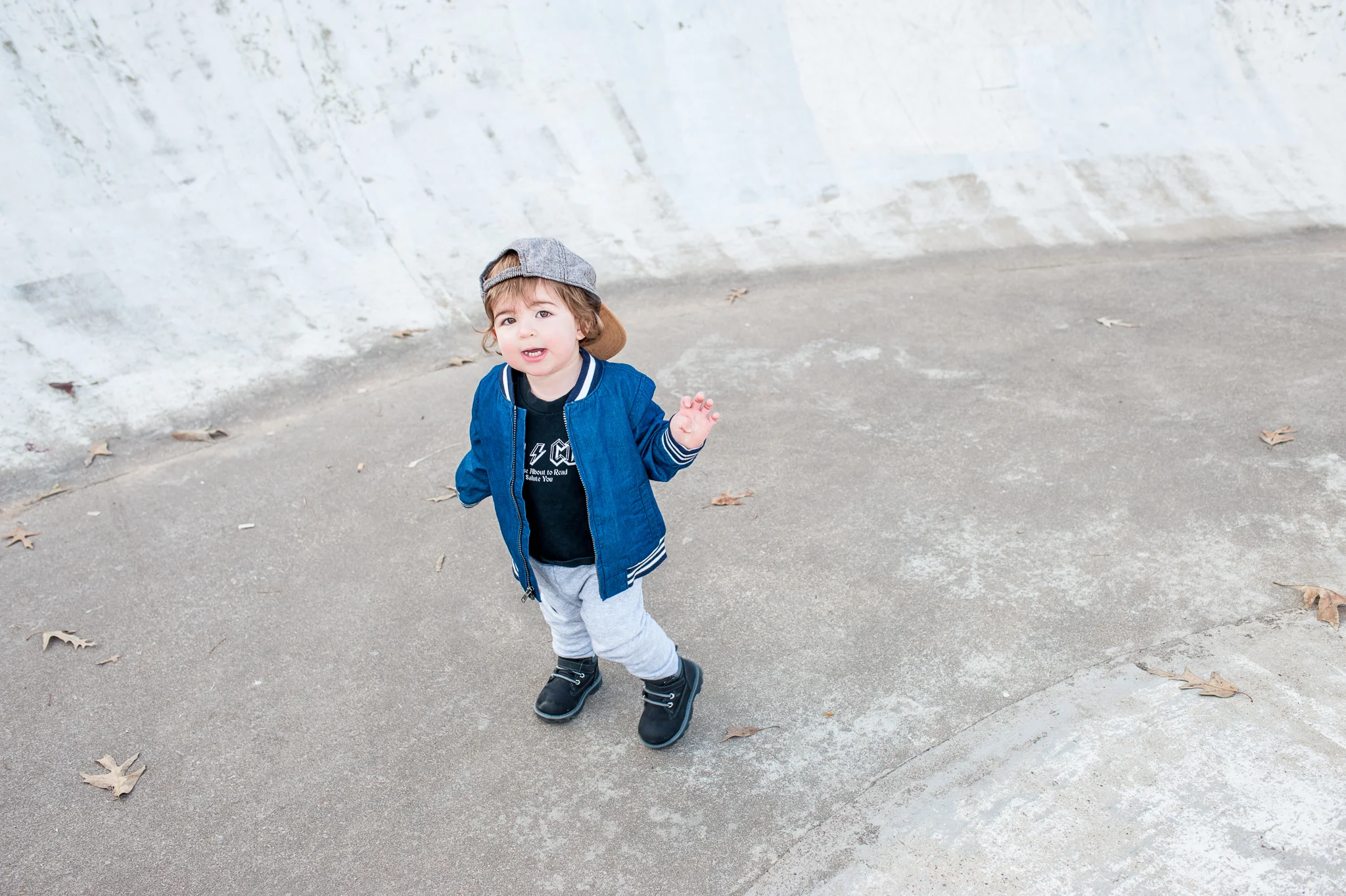Wardrobe change. Can't see the shirt but its AC/DC For those about to Rock, we salute you!