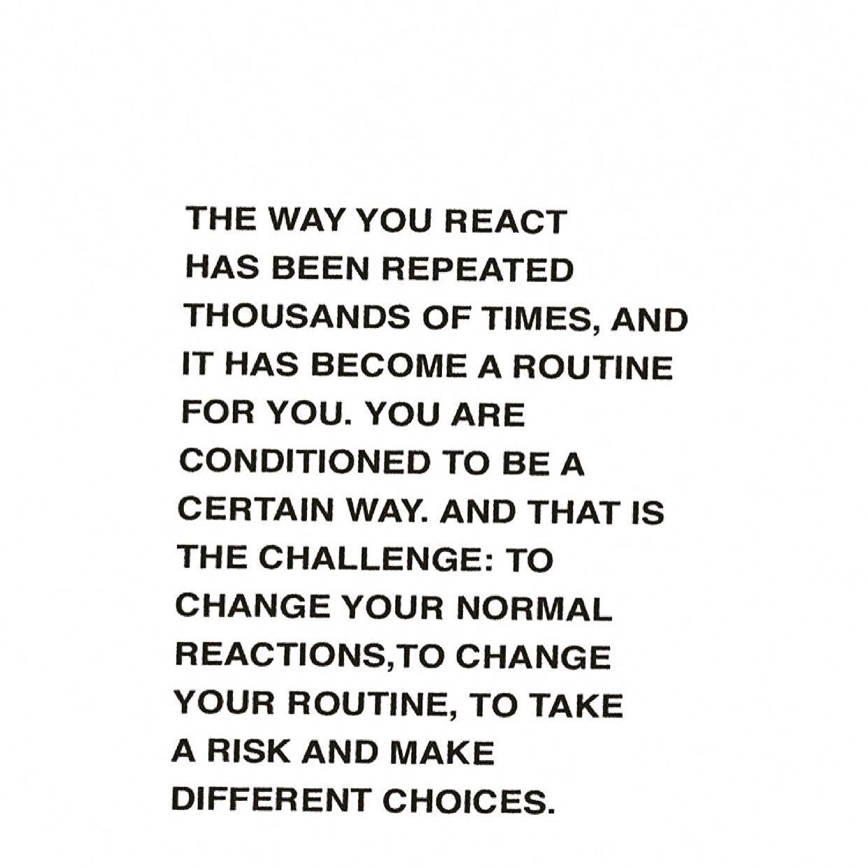 Yes. Yes. Yes. Yes. Yes. Breaking habits, cycles, beliefs, routines! Breaking it all to rebuild a healthier and happier state of self and awareness! Happy Friday y&rsquo;all