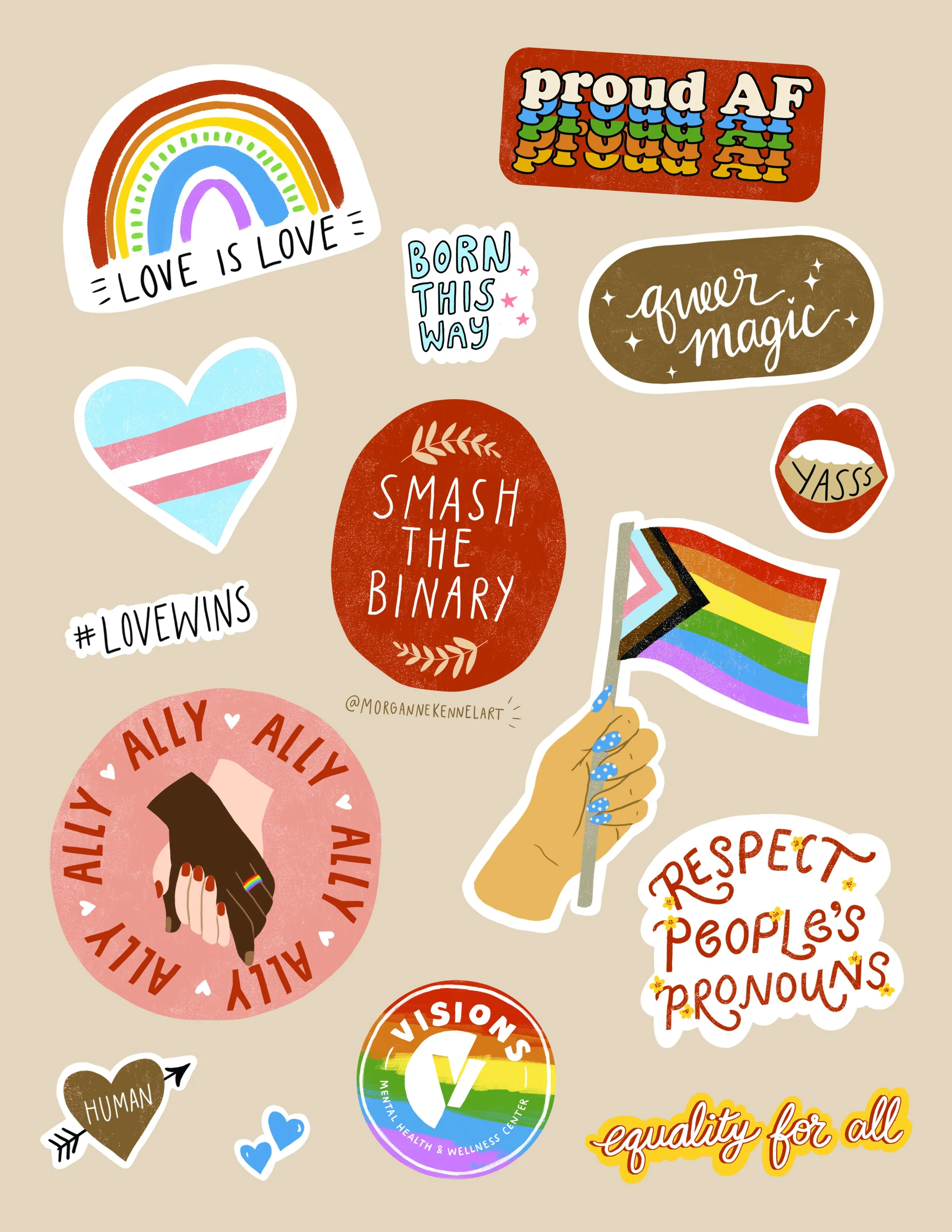 Sticker Pack Commission for Visions Teen
