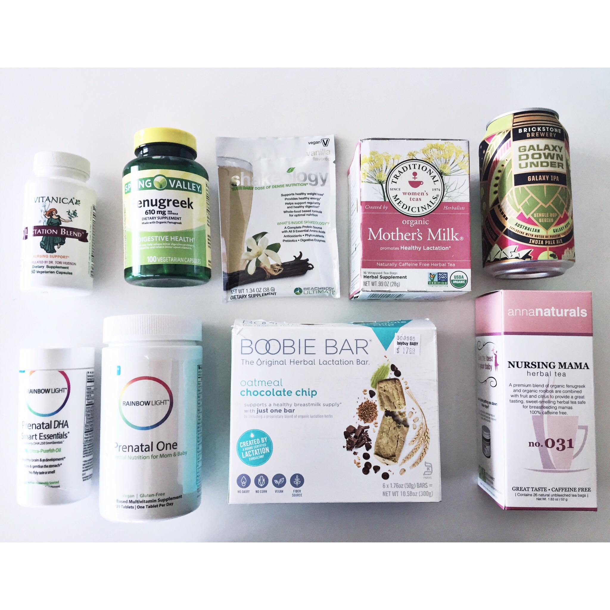My DAILY breastfeeding products...