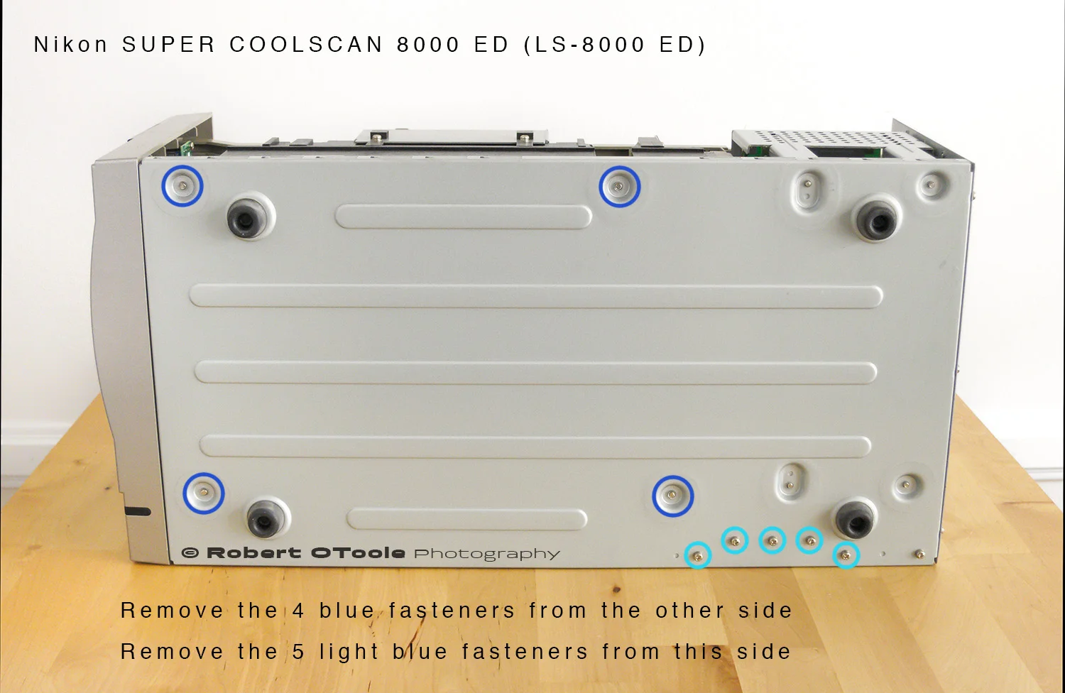 Front panel assembly for Nikon Super Coolscan LS 8000 ED scanner