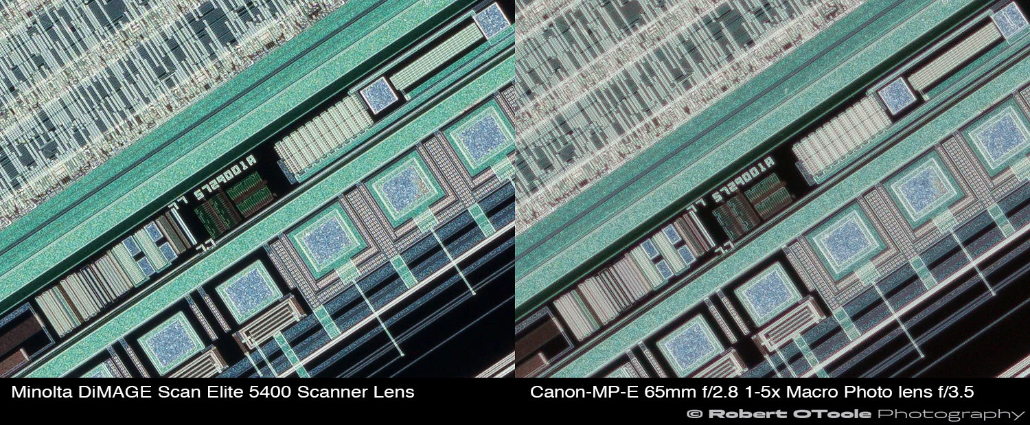 Minolta DiMAGE Scan Elite 5400 Scanner Lens Test — Close-up Photography