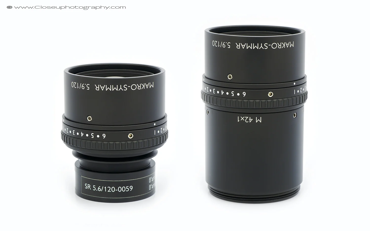 Schneider Makro-Symmar 120mm f/5.6 line scan lens with the Schneider M 42 x 1 to V38 Extension tube.