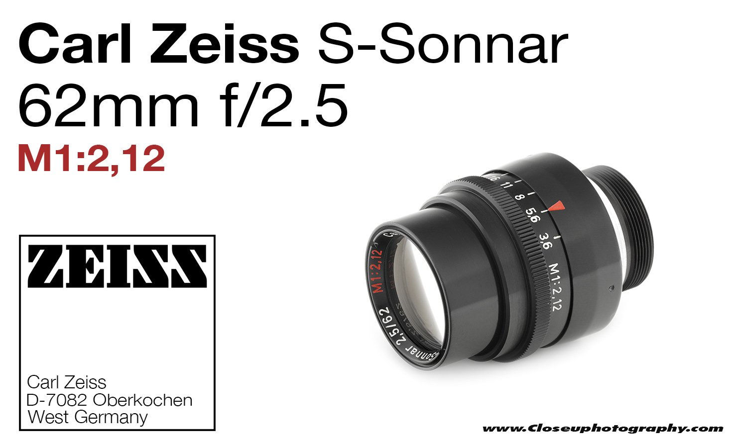 Carl Zeiss S-Sonnar 2.5/62 62mm f/2.5 M1:212 Lens Test — Close-up