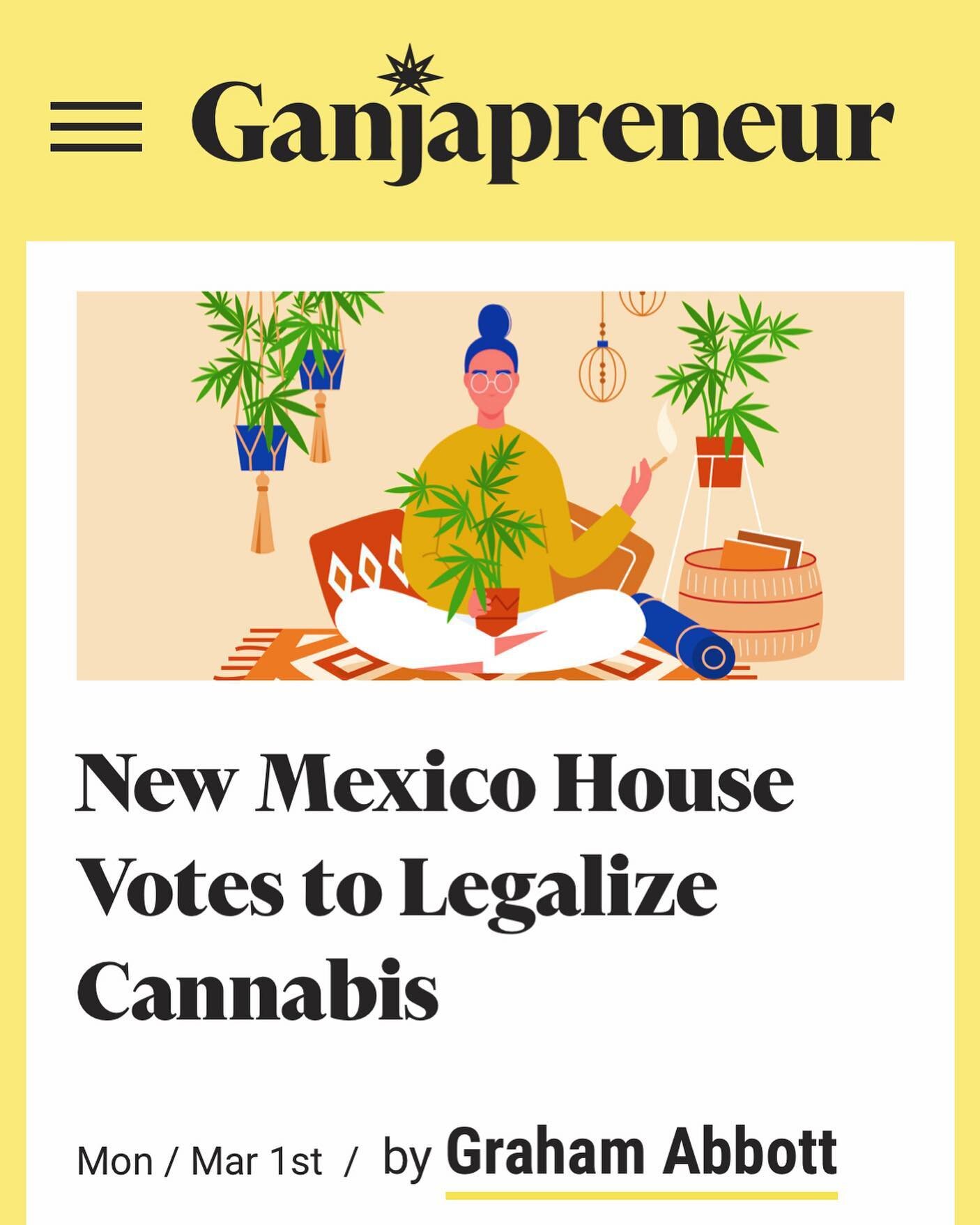 Via @ganjapreneur #cannabisnews 

#newmexico #cannabislegalization