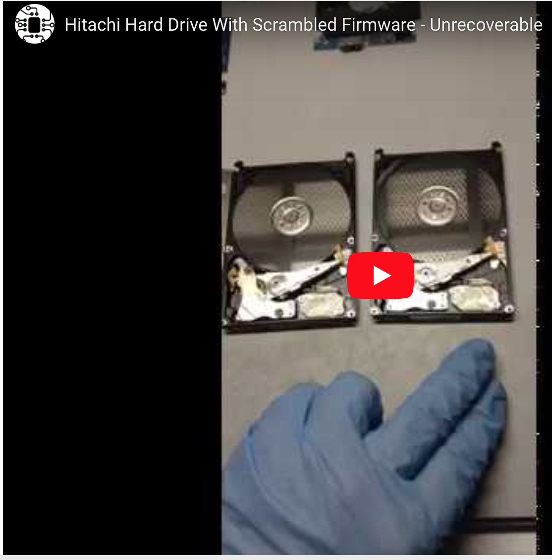 Hitachi HDD with Scrambled Firmware