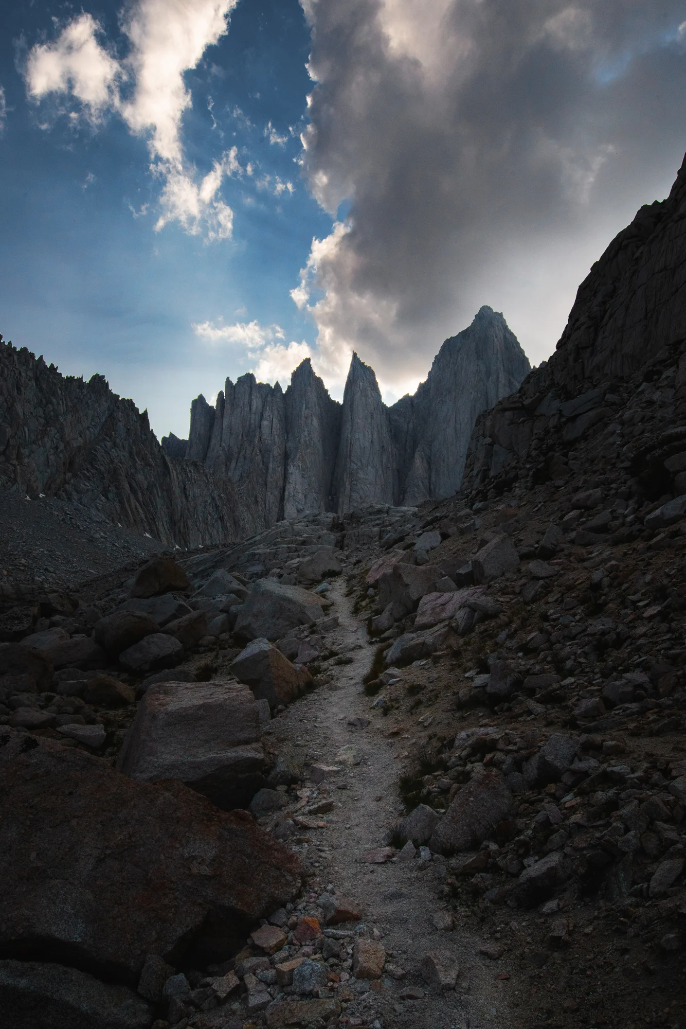 The last picture I took of Mount Whitney.