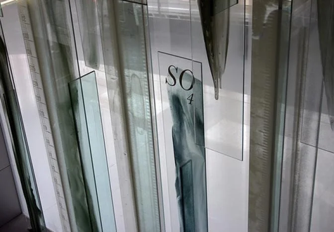 Janet Laurence, “Water Veil”, 2006, commission, 2006, Council House 2 (CH2) Building, Melbourne