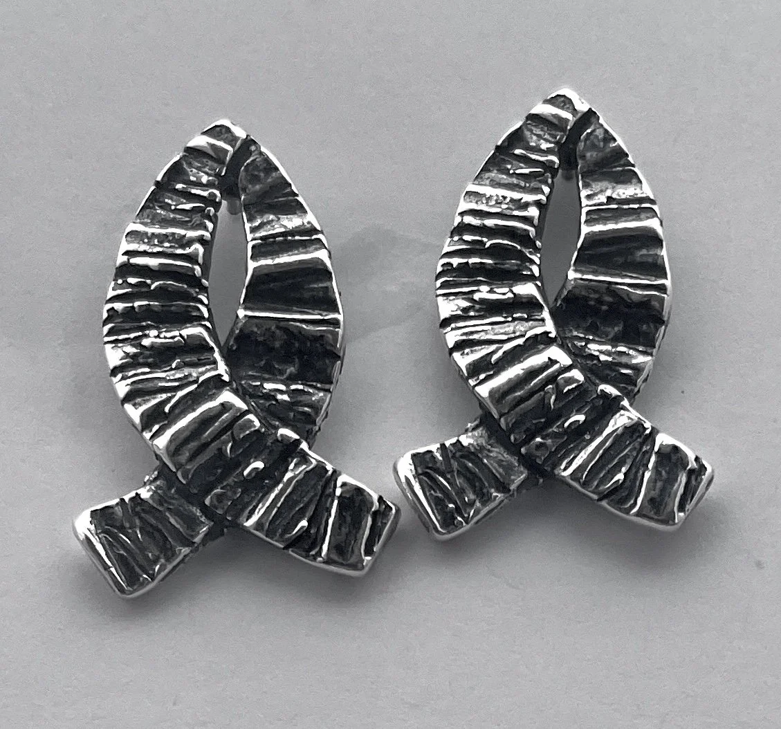 New !Crossroads -sterling silver earrings