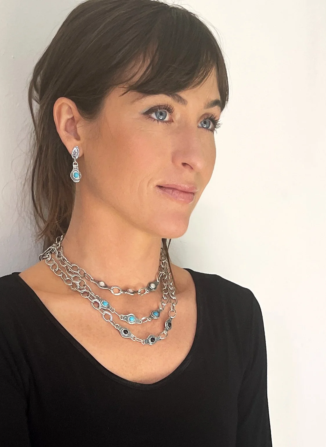 New! Choice... reversible sterling silver necklace. ..  a new classic