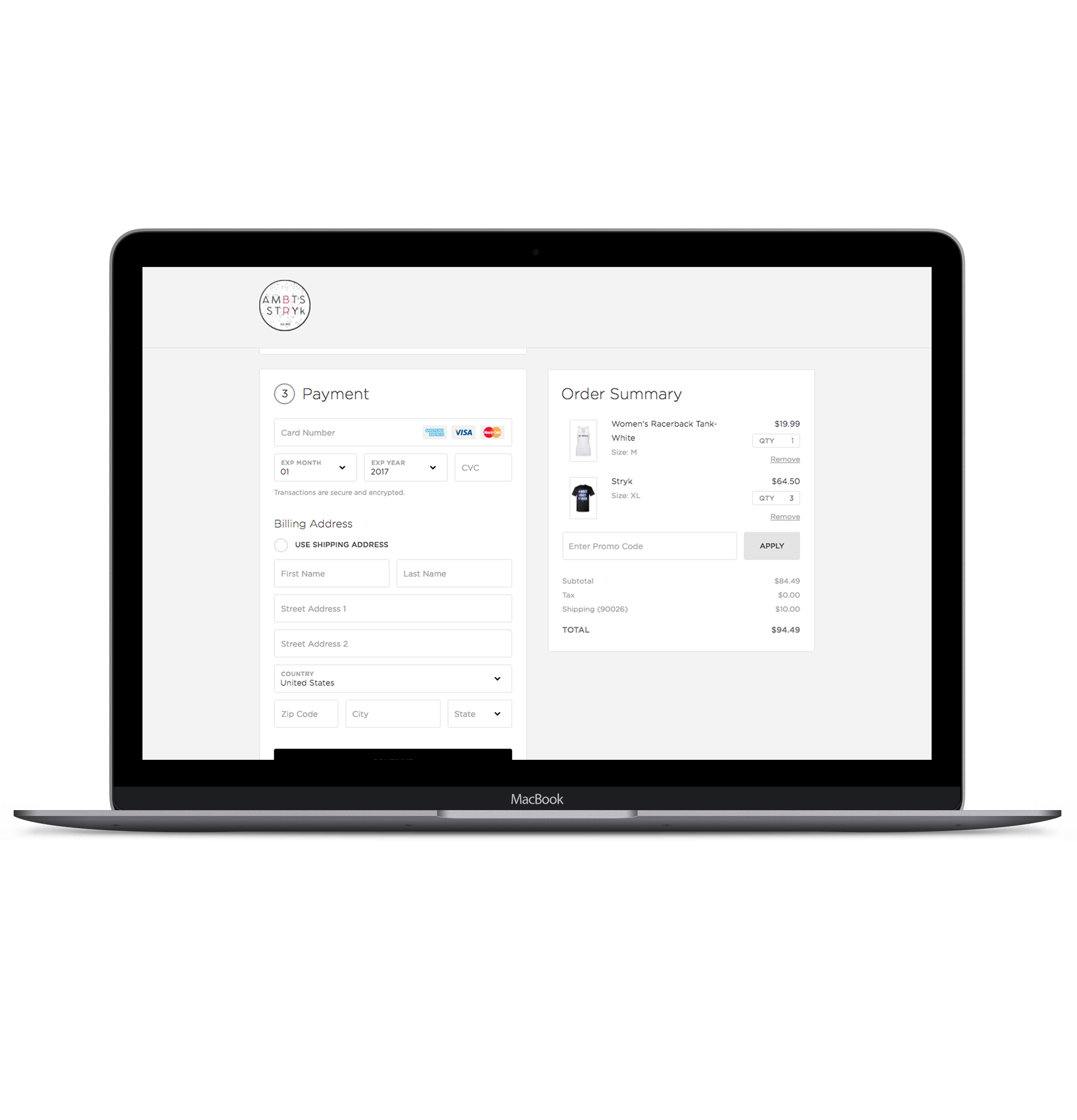 Custom Branded Checkout