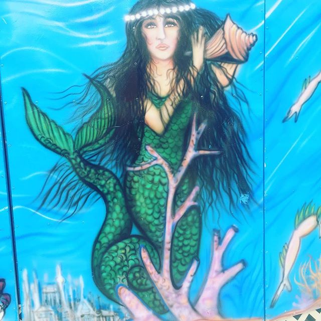 Prettiest mermaid on the block. #coneyart #greenskybookkeeping #womanownedbusiness #accounting #bookkeeping