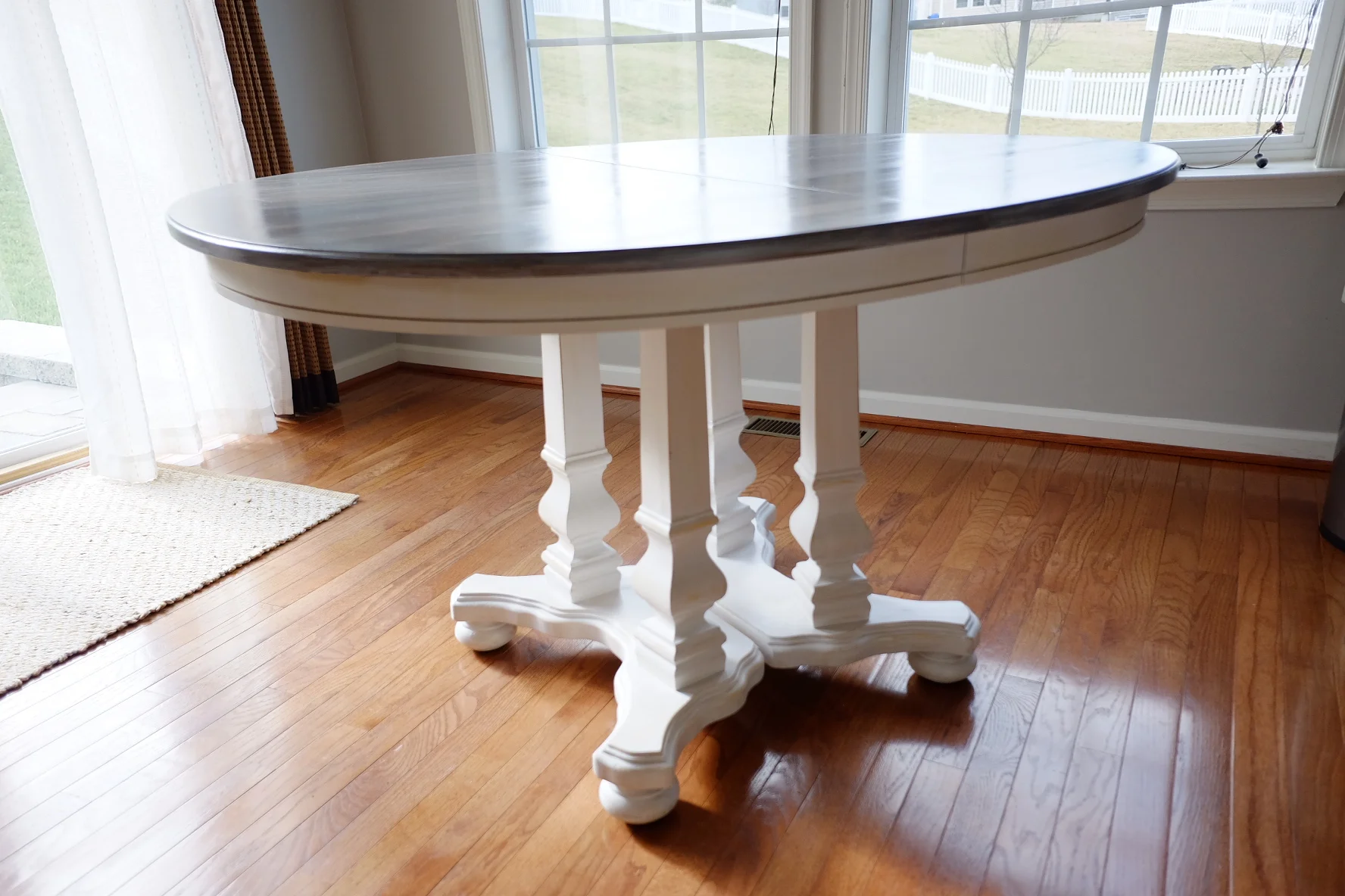 Restoration Hardware finish on top and white on bottom