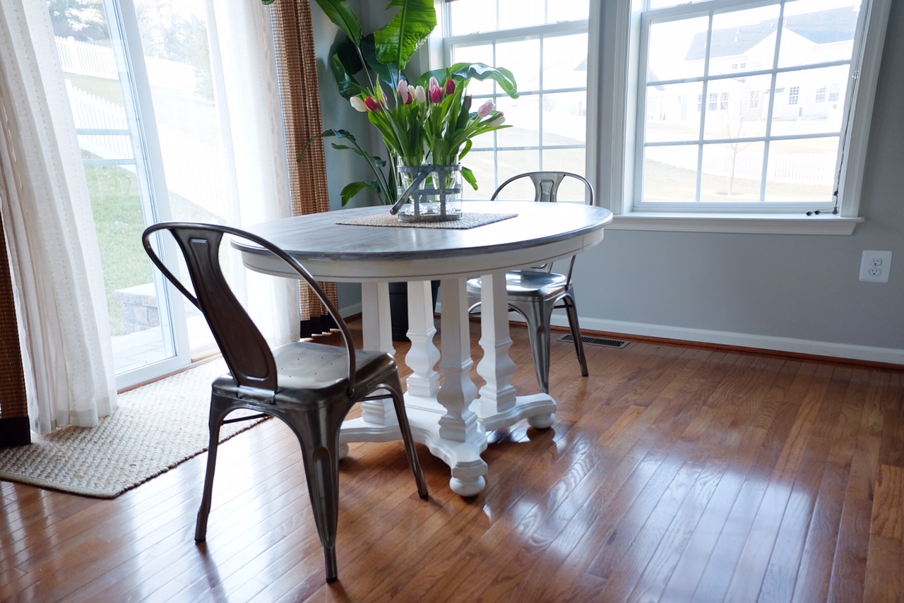 Revamp a table using homemade chalk paint.