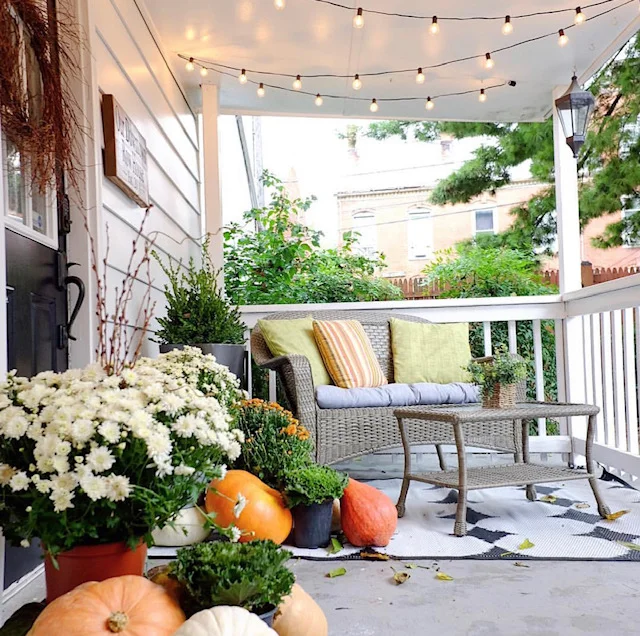Our Downtown Rowhouse porch -Airbnb in Frederick, MD